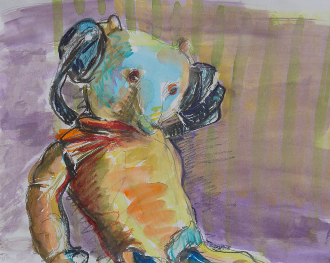 Bär mit Kopfhörer II