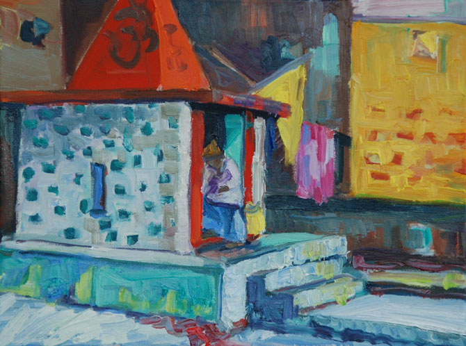 Kleiner Tempel in Varanasi