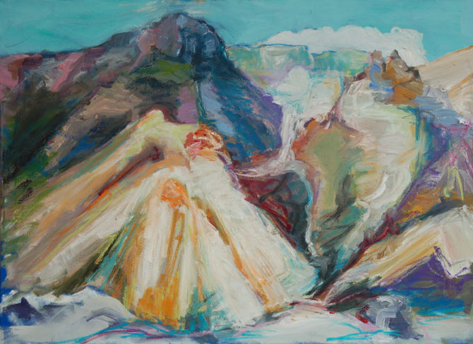 Heller und dunkler Berg, Island