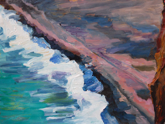 Küste von oben, Island