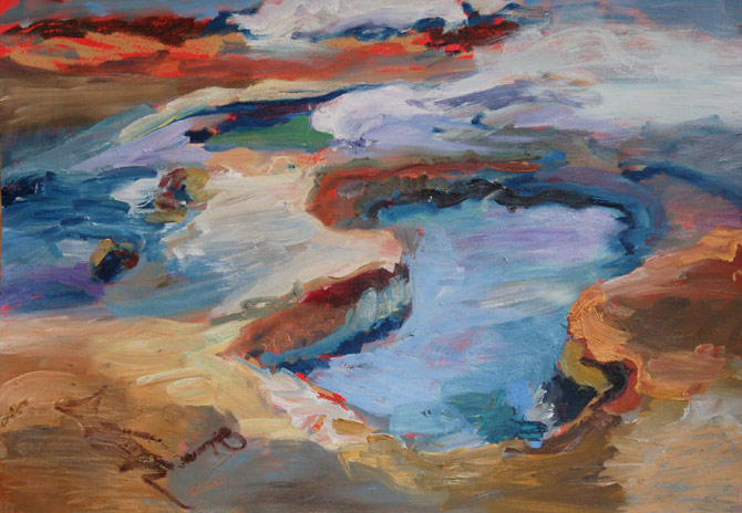 Schwefelloch, Island