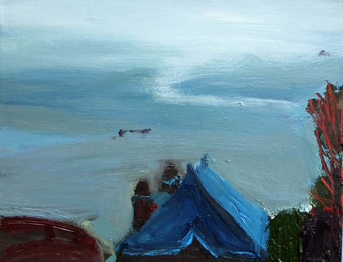 Blick vom Mont S. Michel aufs Watt