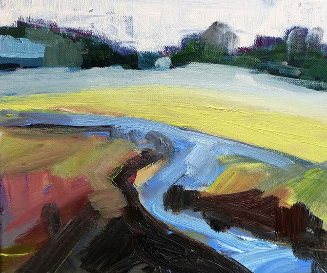 Strand und Priel, Bretagne