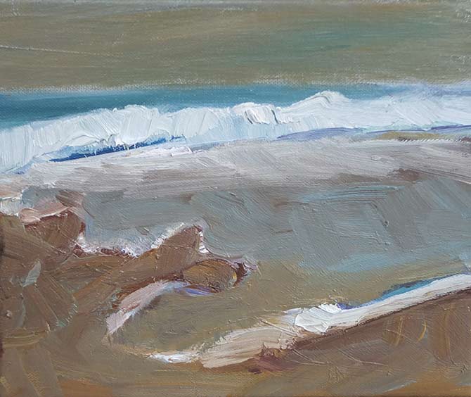 Wasserlache, Strand, Bretagne